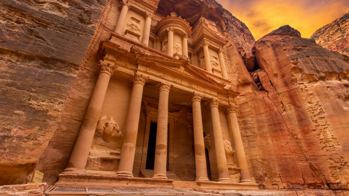 Ancient Temple Petra Jordan